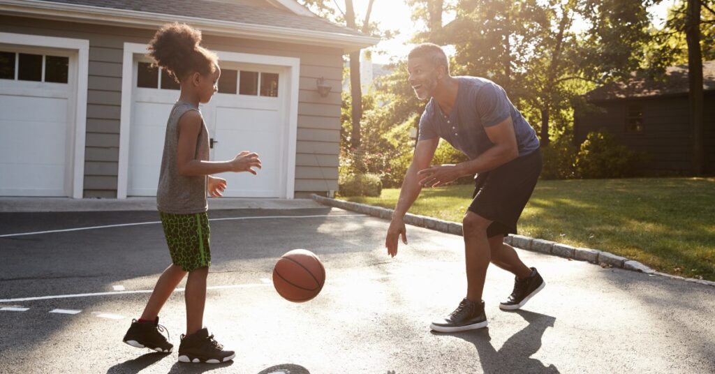 basketball with dad