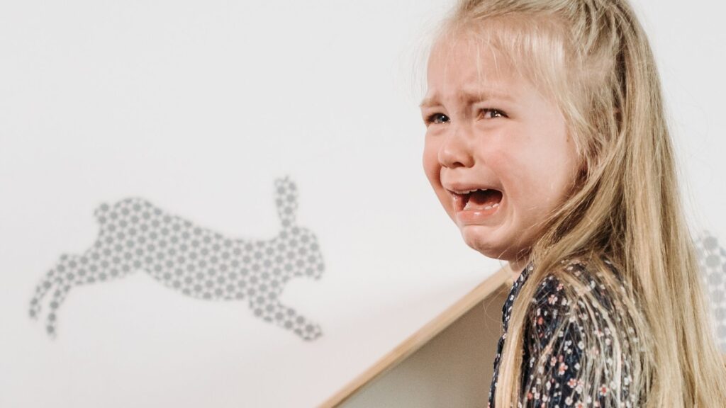 girl having a meltdown
