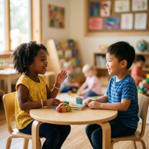 children playing together