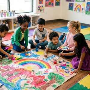 children playing together